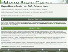 Tablet Screenshot of mayanbeachgarden.com